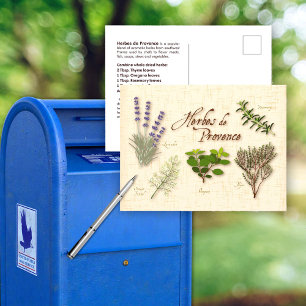 Customise Herbes de Provence Postcard