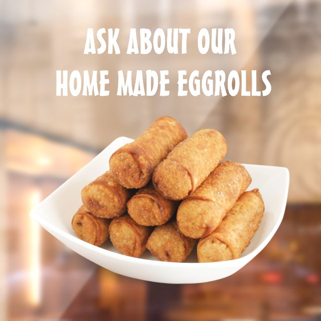 Customise Homemade Egg Rolls Picture Restaurant  (Sheet 2)