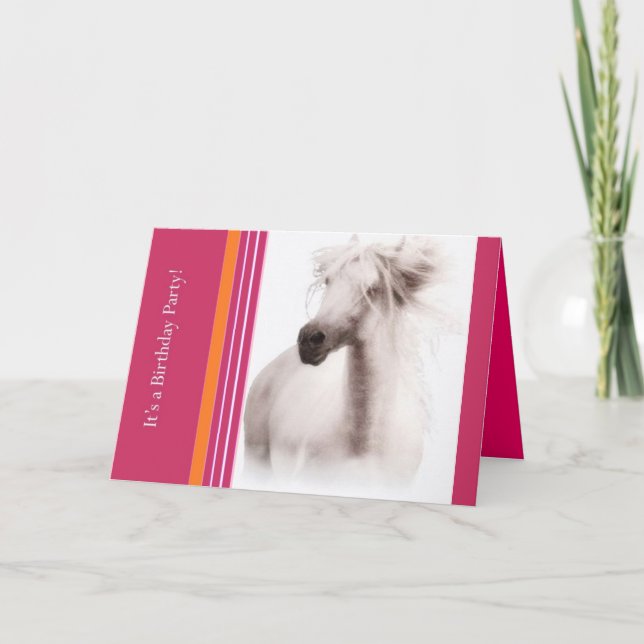Customise Horse Party Invitations and Cards (Front)