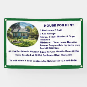 Customise House For Rent Lease With Picture  Banne Banner