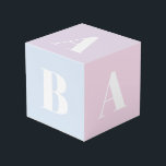 Customise initials monogram photos Baby Cube<br><div class="desc">Customise,  personalise initials monogram photos Baby Cube Ornament
customise each side of the cube with a different photo or initial,  or just leave it as is</div>