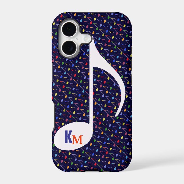 customise initials musical note (Back)