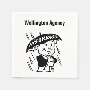 Customise Insurance Agent or Agency Napkin