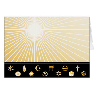 Customise International Faiths Greeting Card