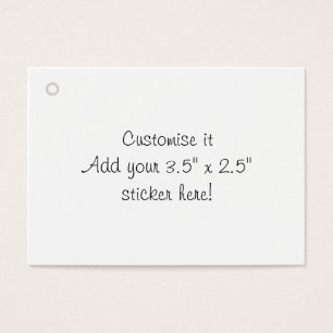 Customise it blank gift tag