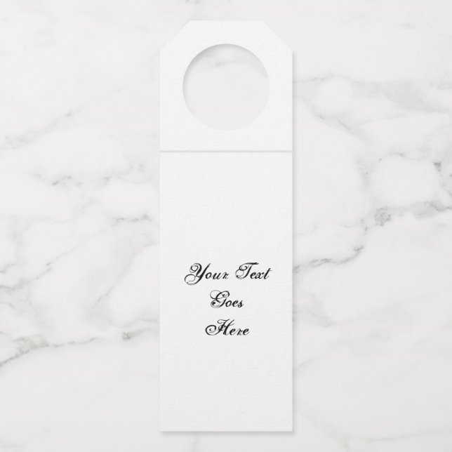 Customise It! Bottle Tag (Front)