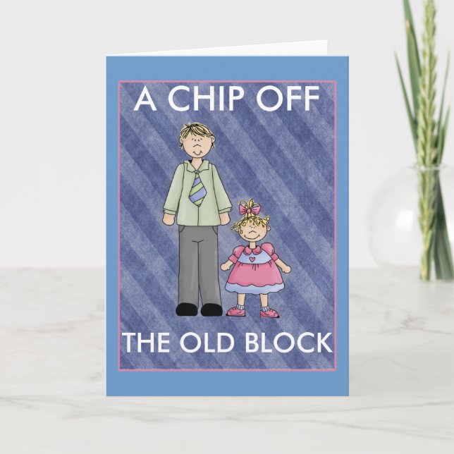 Customise It! Dad and Daughter Card (Front)