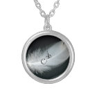 Customise It Fancy Monogram on Feather Necklace