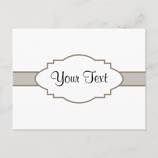 Customise It! Nameplate Postcard (Front)