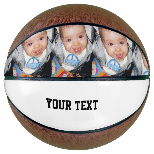 Customise it with Your photo and text Basketball (Front)