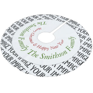 Customise it with Your photo and text Tree Skirt