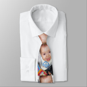 Customise it with Your photo pattern double sided Tie