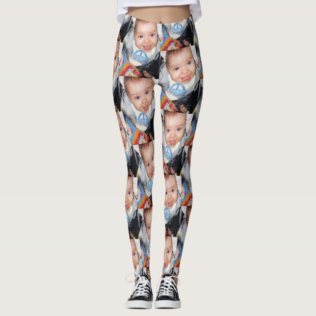Customise it with Your photo pattern Leggings (Front)