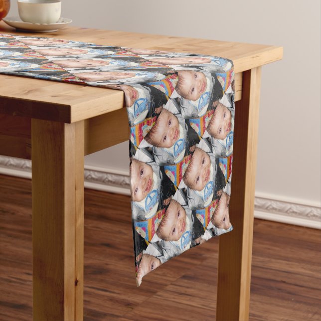 Customise it with Your photo pattern Long Table Runner (In Situ)
