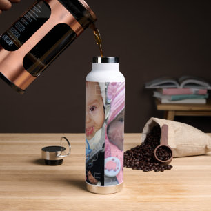 Customise it with Your two photos collage Water Bottle