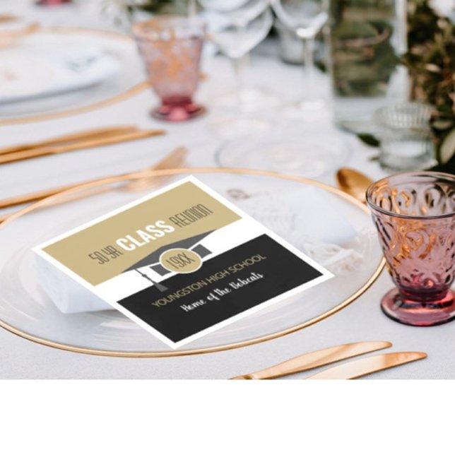 Customise it! Your Year & School Reunion Napkins (Creator Uploaded)