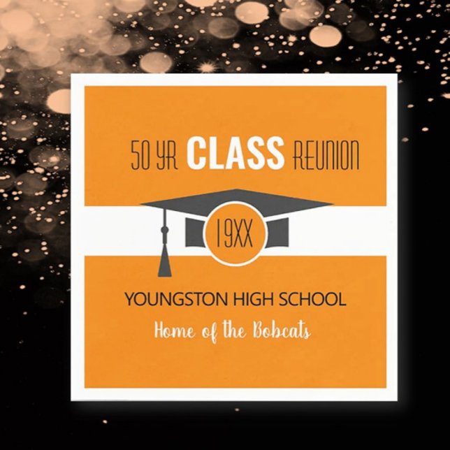 Customise it! Your Year & School Reunion Napkins (Creator Uploaded)