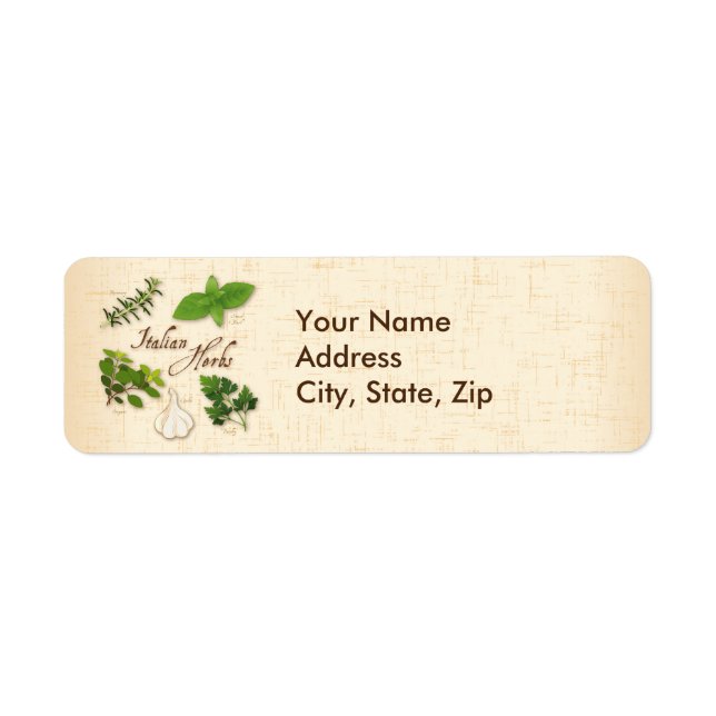 Customise Italian Herbs (Front)