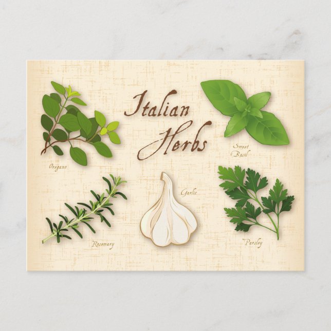 Customise Italian Herbs Postcard (Front)