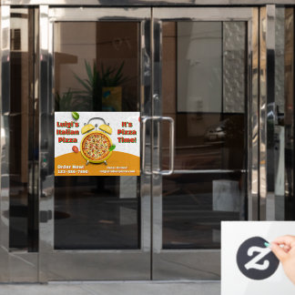 Customise Italian Pizza Shop Business Pizza Time