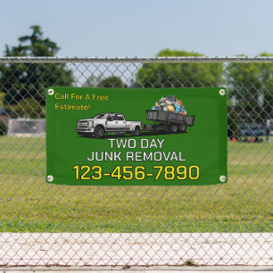 Customise Junk Removal Business Promotional Fence Banner