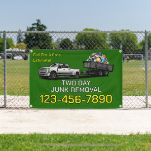 Customise Junk Removal Business Promotional Fence Banner