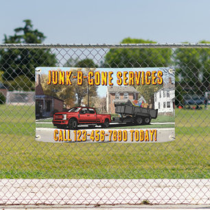 Customise Junk Trash Hauling Service Promotional Banner