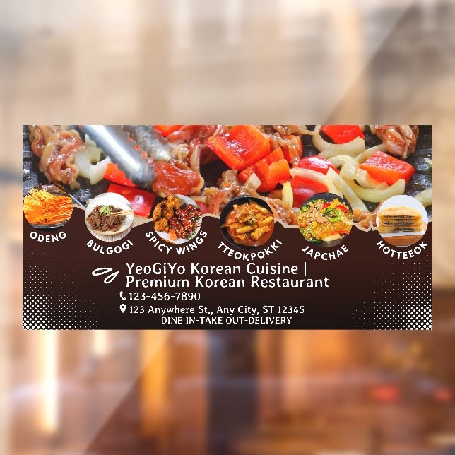 Customise Korean Cuisine Restaurant Advert  (Sheet 2)