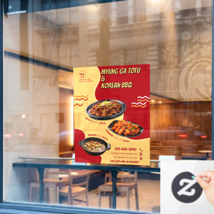 Customise Korean Restaurant Advertisement Front