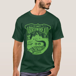 Customise Lake Arrowhead Camping Wilderness Green T-Shirt