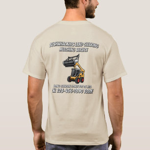 Customise Land Clearing Flailing Mulching Service T-Shirt