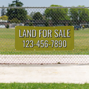 Customise Land For Sale or Lease Fence Line Banner