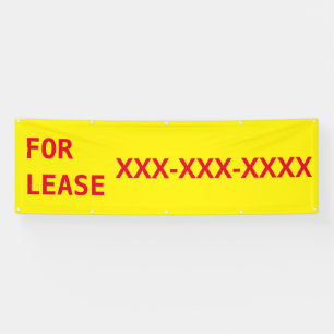 Customise Large For Lease Real Estate Banner