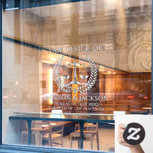 Customise Lawyer Law Office Detailed Front Silver
