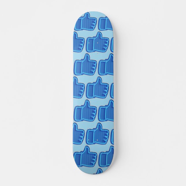 Customise Like Neon Hand design Skateboard (Front)