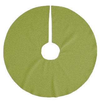 Customise Lime green grain background Brushed Polyester Tree Skirt