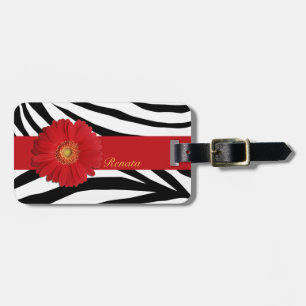 Customise lines and your name luggage tag