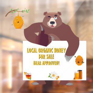 Customise Local Organic Honey Bear Farm Logo