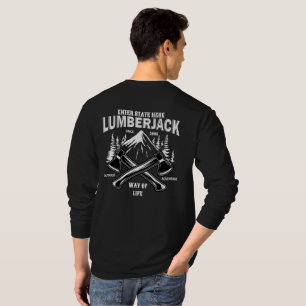Customise Lumberjack Crossed Axes Way of Life Sinc T-Shirt