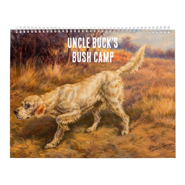 Customise ManCave Hunting Nature Wilderness Sports Calendar (Cover)