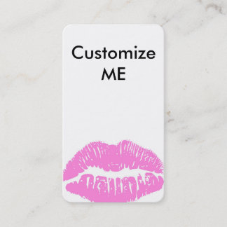 Customise ME! Light Pink Lips Business card