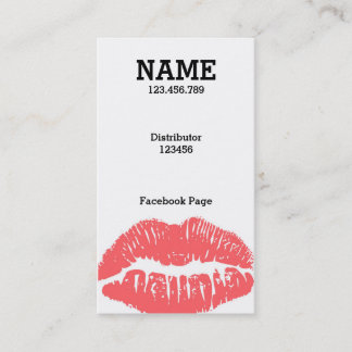 Customise ME! Light Pink Lips Business card