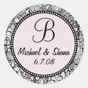 Customise Me! ...Monogram Wedding Sticker