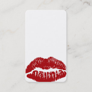 Customise ME! Red Lips Business card