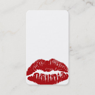 Customise ME! Red Lips Business card