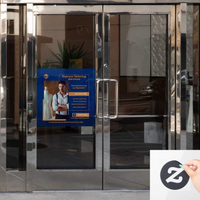 Customise Men's Tailoring Shop Business  (Office Door)