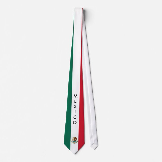 Customise Mexico Flag Tie (Front)