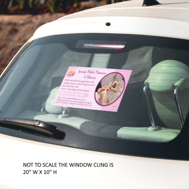 Customise Mobile Nails Manicure Pedicure Business (This Customize Mobile Nails Manicure Pedicure Business Window Cling is perfect for you suv or car.
)