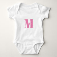 Customise monogram initial pink white