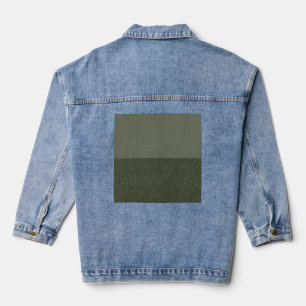 Customise Moss Green Split-Panel Denim Jacket